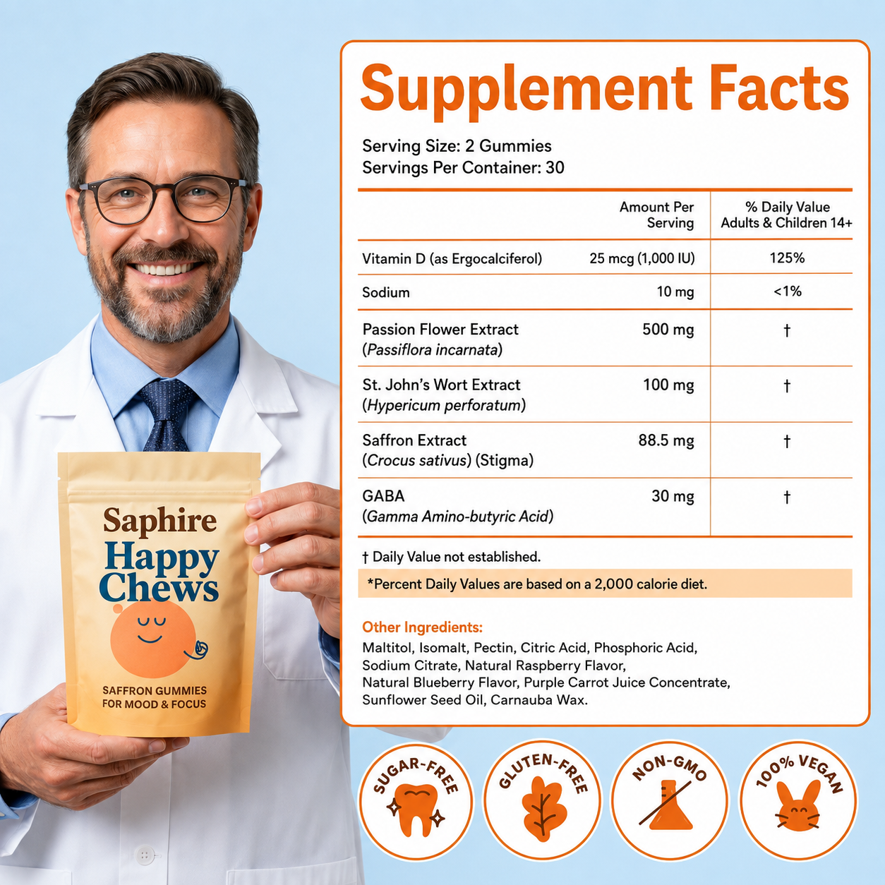 Saphire Saffron Gummies